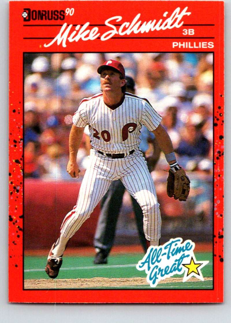 1990 Donruss #643 Mike Schmidt Mint  Image 1