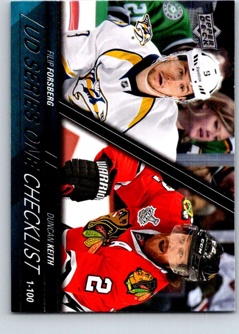2015-16 Upper Deck #199 Filip Forsberg/Duncan Keith CL Mint  Image 1