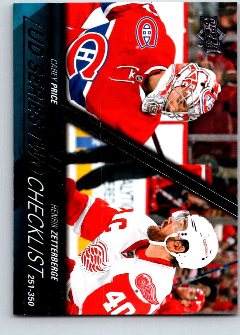 2015-16 Upper Deck #449 Carey Price/Henrik Zetterberg Mint  Image 1