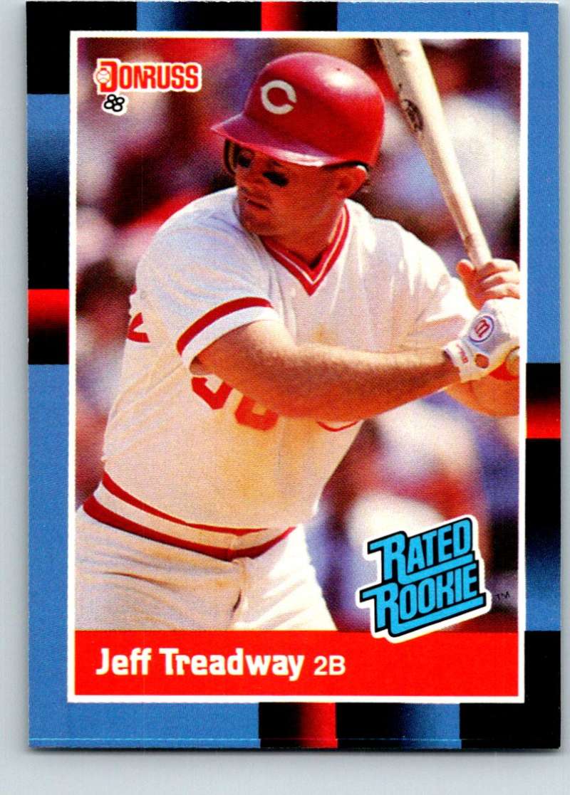 1988 Donruss #29 Jeff Treadway Mint RC Rookie Image 1