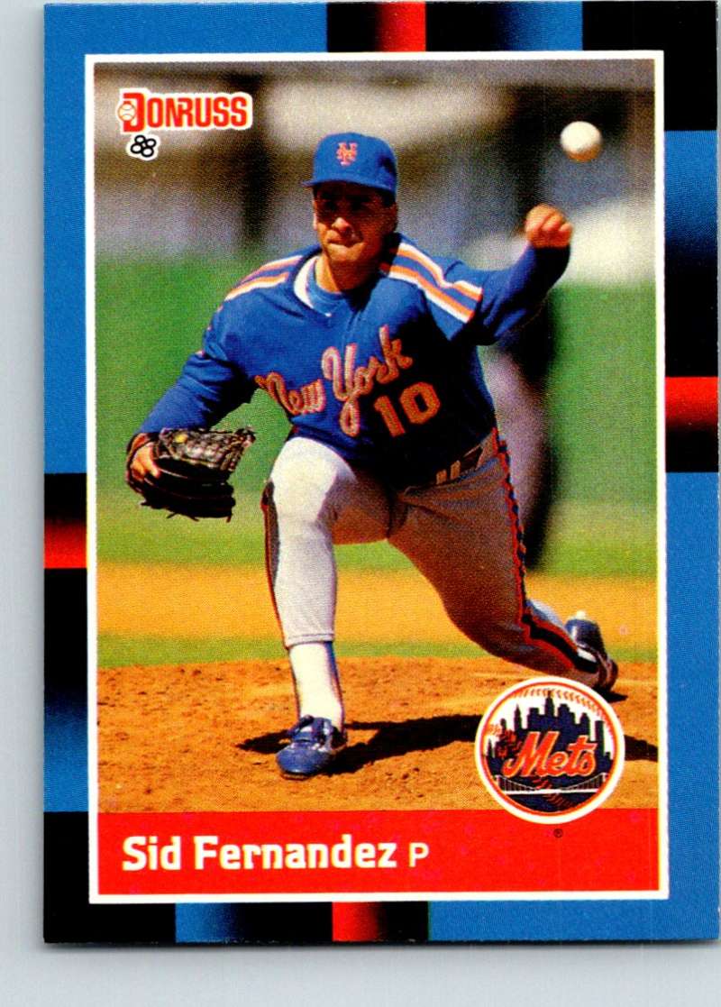 1988 Donruss #118 Sid Fernandez Mint  Image 1