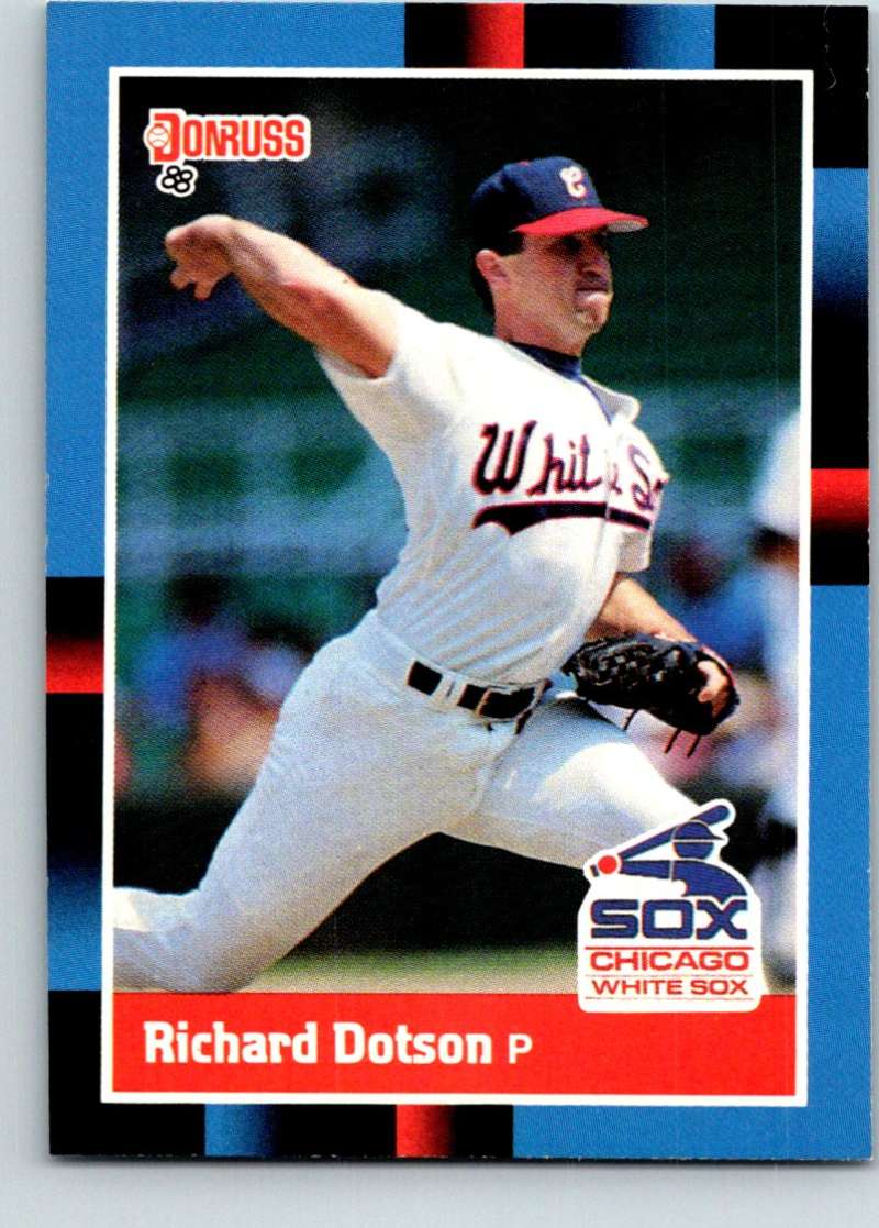 1988 Donruss #124 Richard Dotson Mint  Image 1