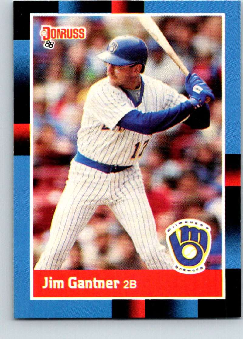 1988 Donruss #214 Jim Gantner Mint  Image 1