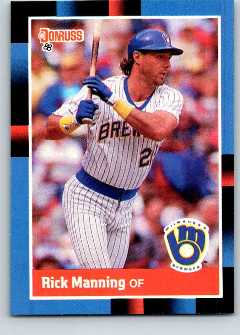 1988 Donruss #486 Rick Manning Mint  Image 1