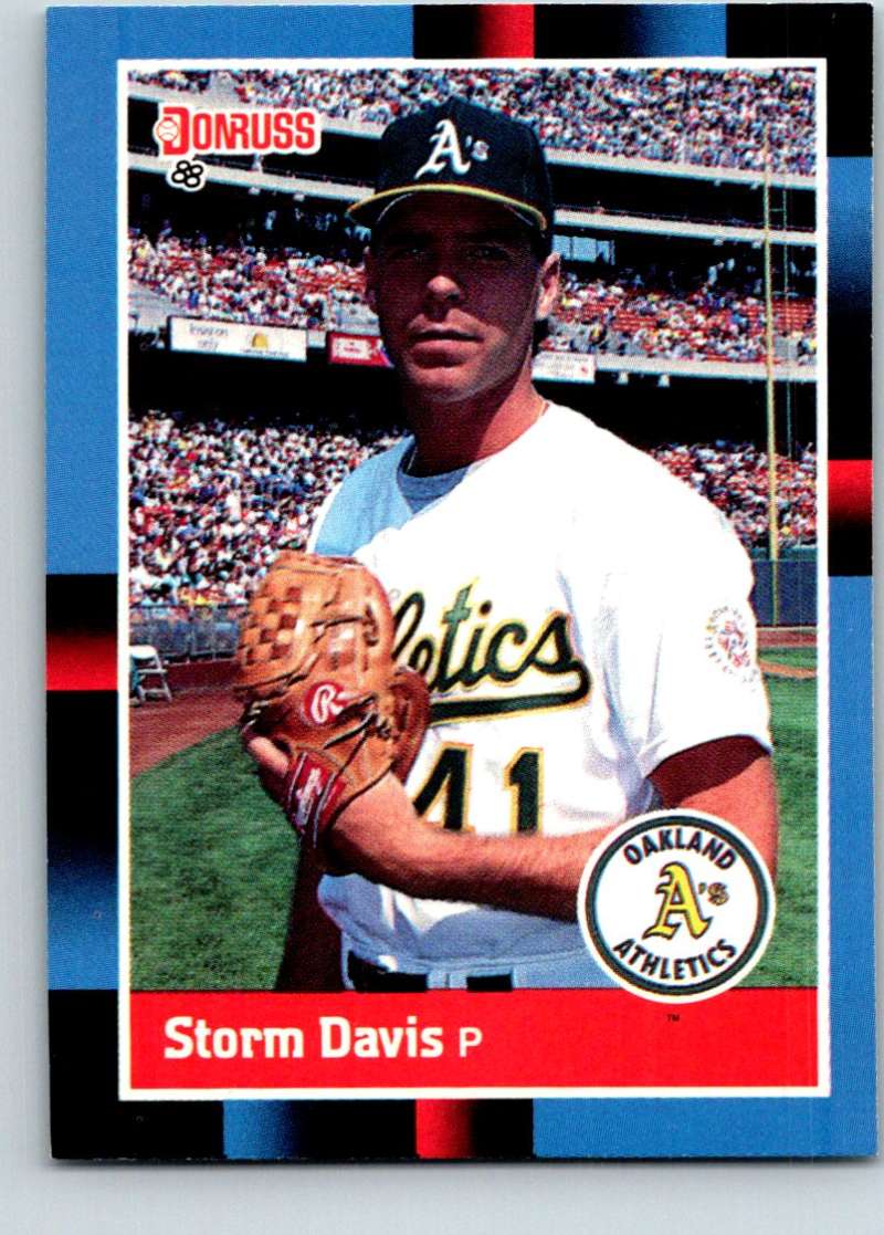 1988 Donruss #595 Storm Davis Mint  Image 1