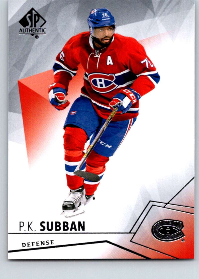 2015-16 Upper Deck SP Authentic #3 P.K. Subban Canadiens Image 1