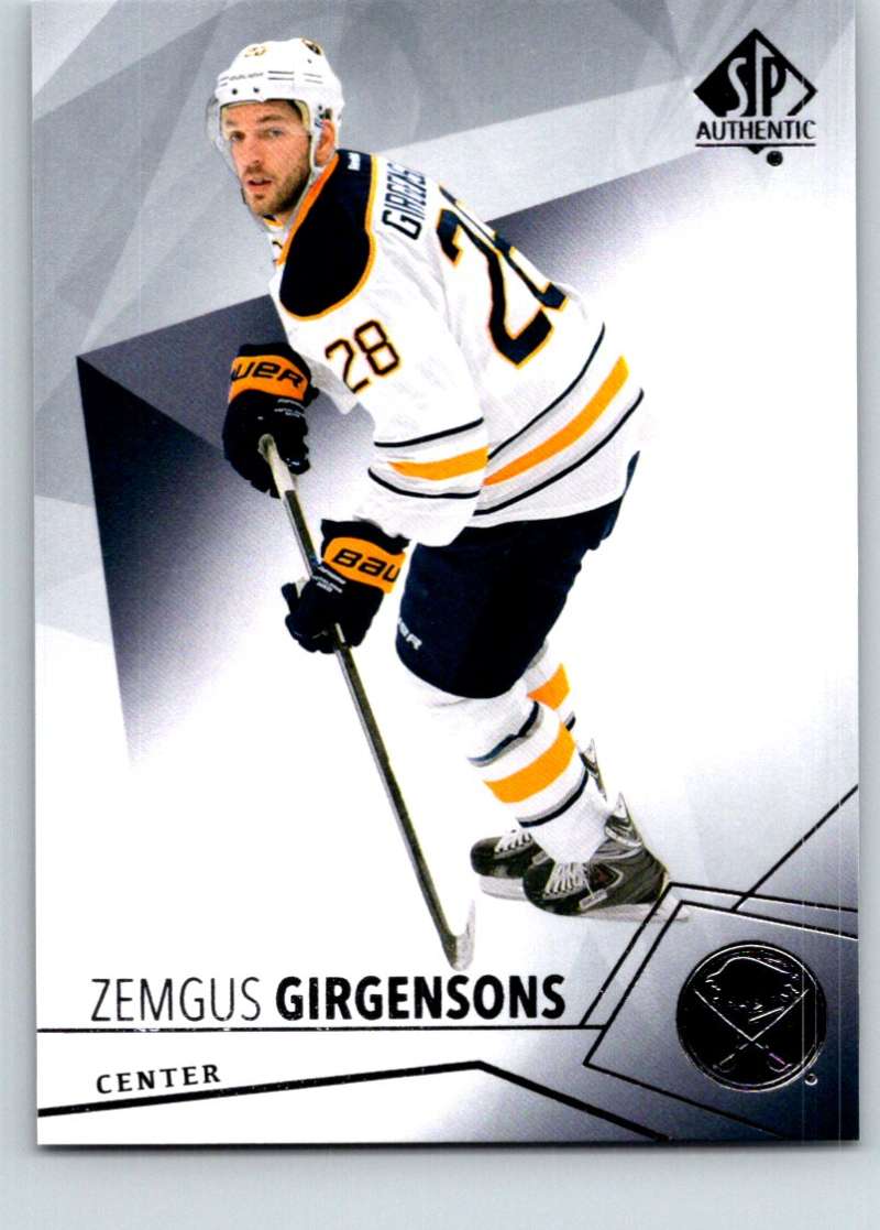 2015-16 Upper Deck SP Authentic #14 Zemgus Girgensons Sabres Image 1