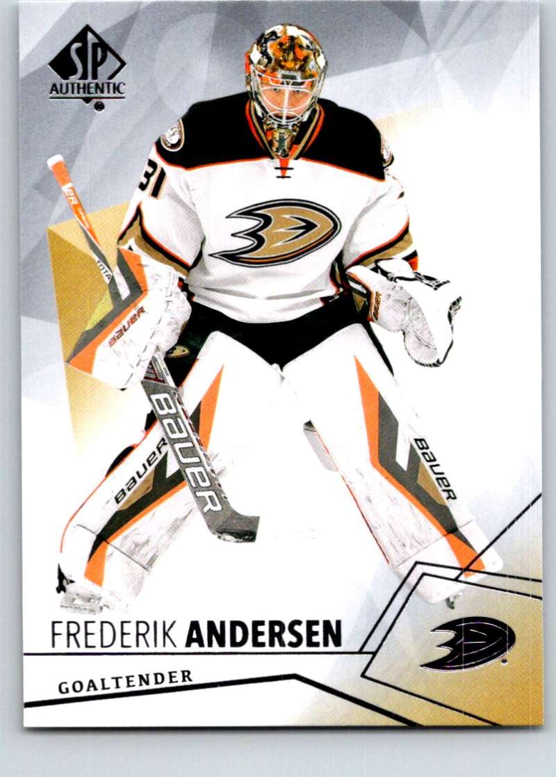 2015-16 Upper Deck SP Authentic #21 Frederik Andersen Ducks Image 1