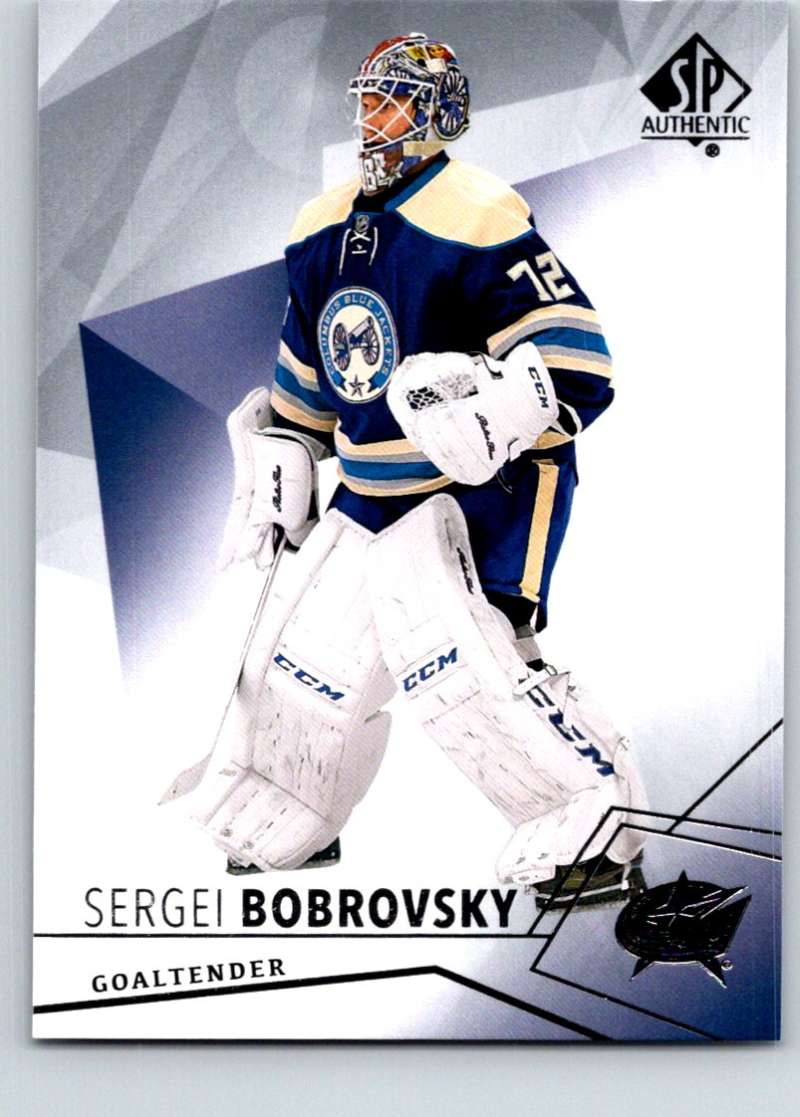 2015-16 Upper Deck SP Authentic #36 Sergei Bobrovsky Blue Jackets Image 1