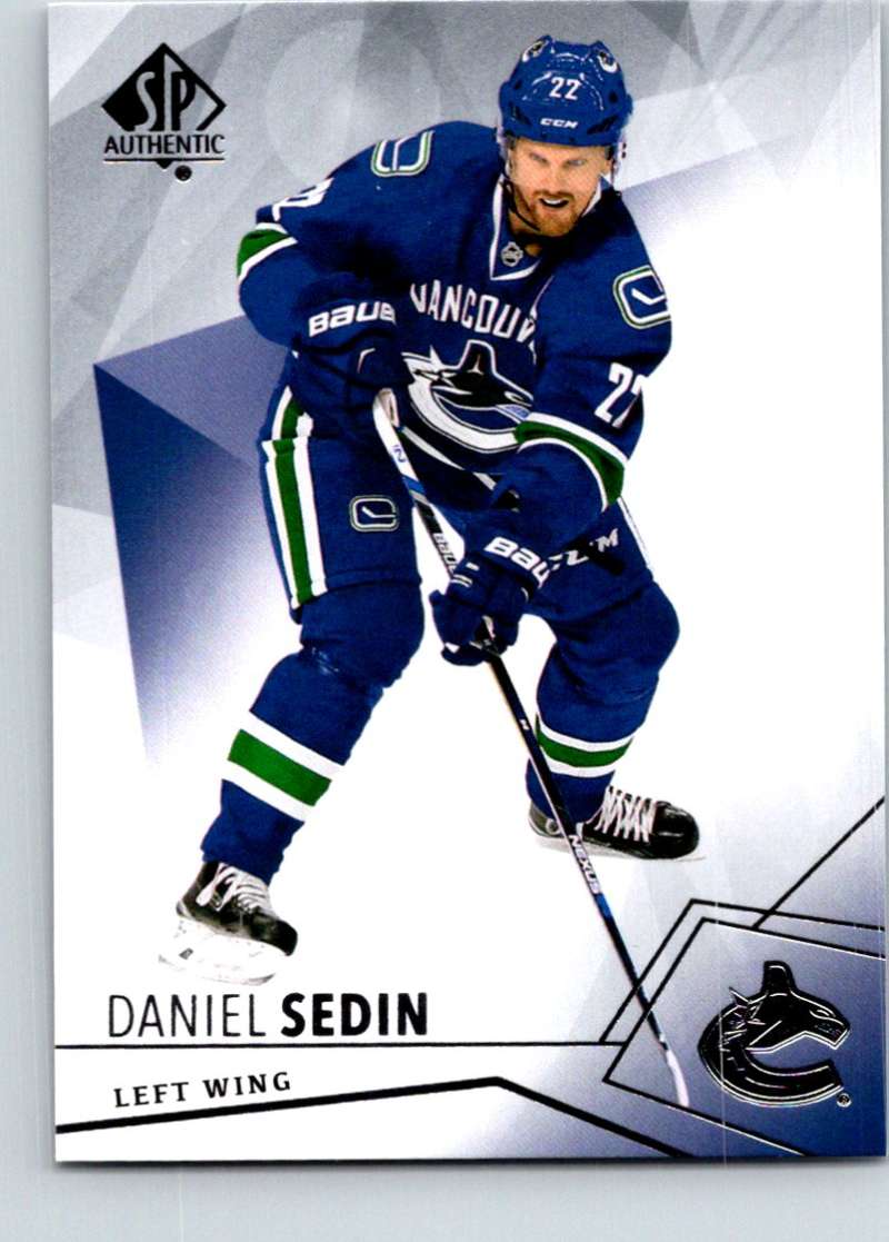 2015-16 Upper Deck SP Authentic #39 Daniel Sedin Canucks Image 1