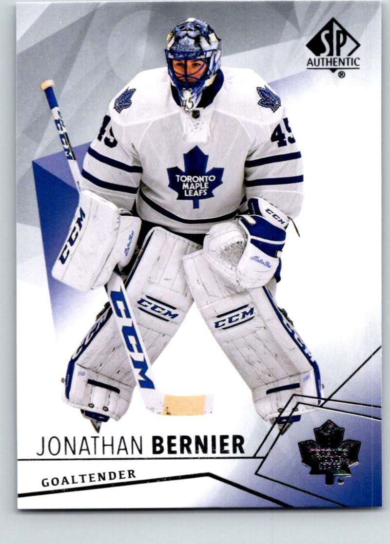 2015-16 Upper Deck SP Authentic #65 Jonathan Bernier Maple Leafs Image 1