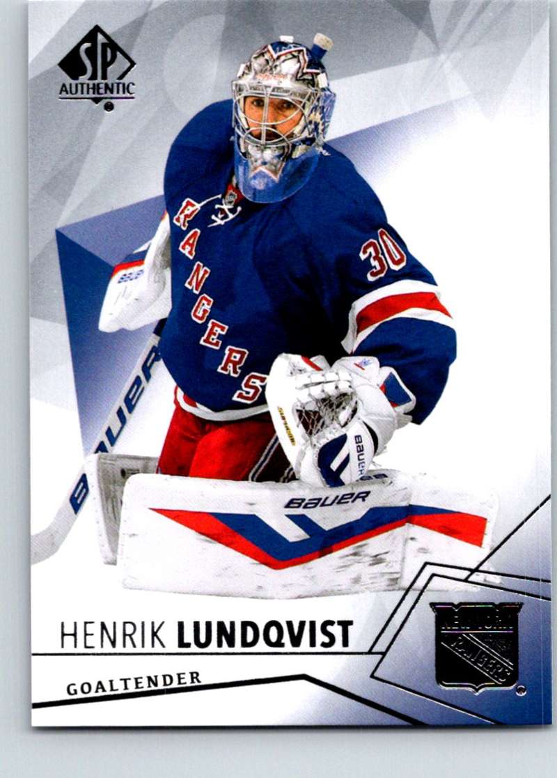 2015-16 Upper Deck SP Authentic #76 Henrik Lundqvist NY Rangers Image 1