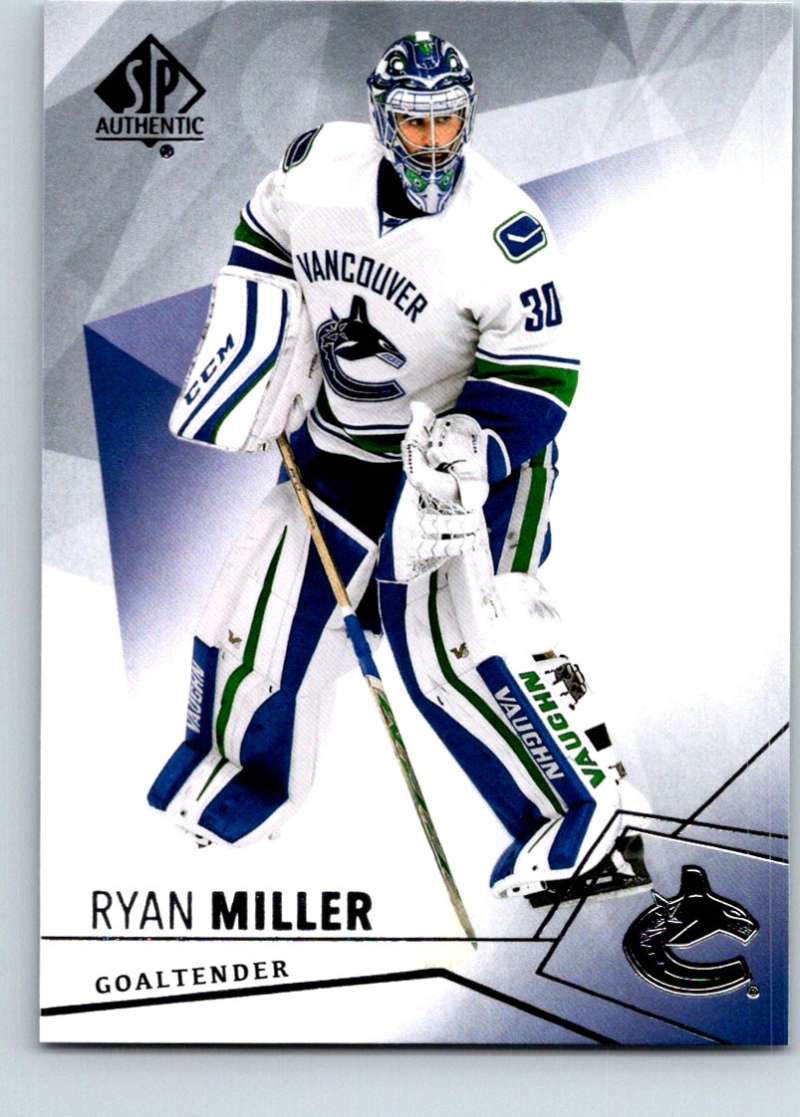 2015-16 Upper Deck SP Authentic #82 Ryan Miller Canucks Image 1