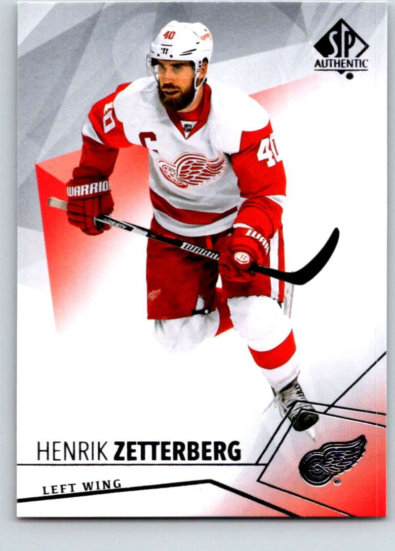 2015-16 Upper Deck SP Authentic #95 Henrik Zetterberg Red Wings Image 1