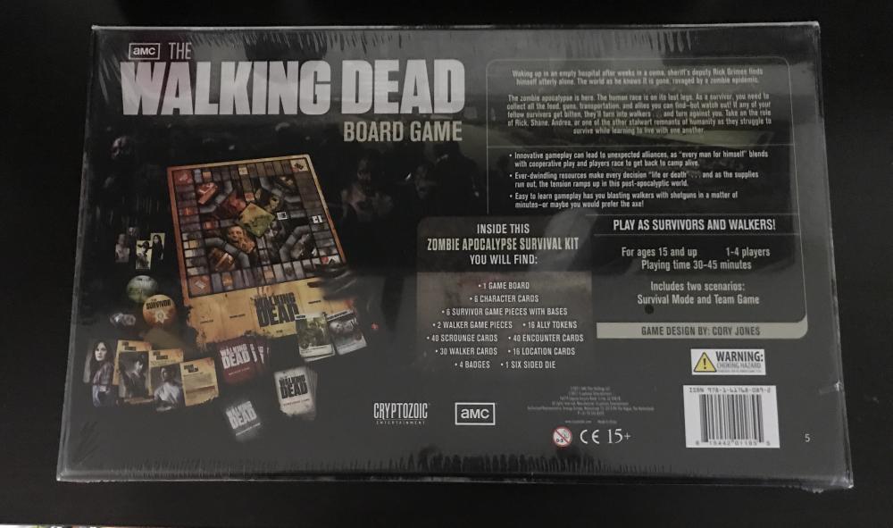 (HCW) 2011 Cryptozoic The Waking Dead Board Game - Brand New Sealed Image 3