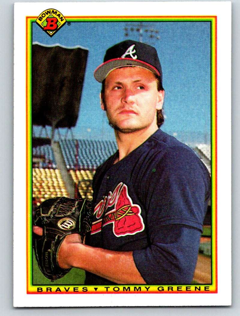 1990 Bowman #1 Tommy Greene Mint RC Rookie Image 1