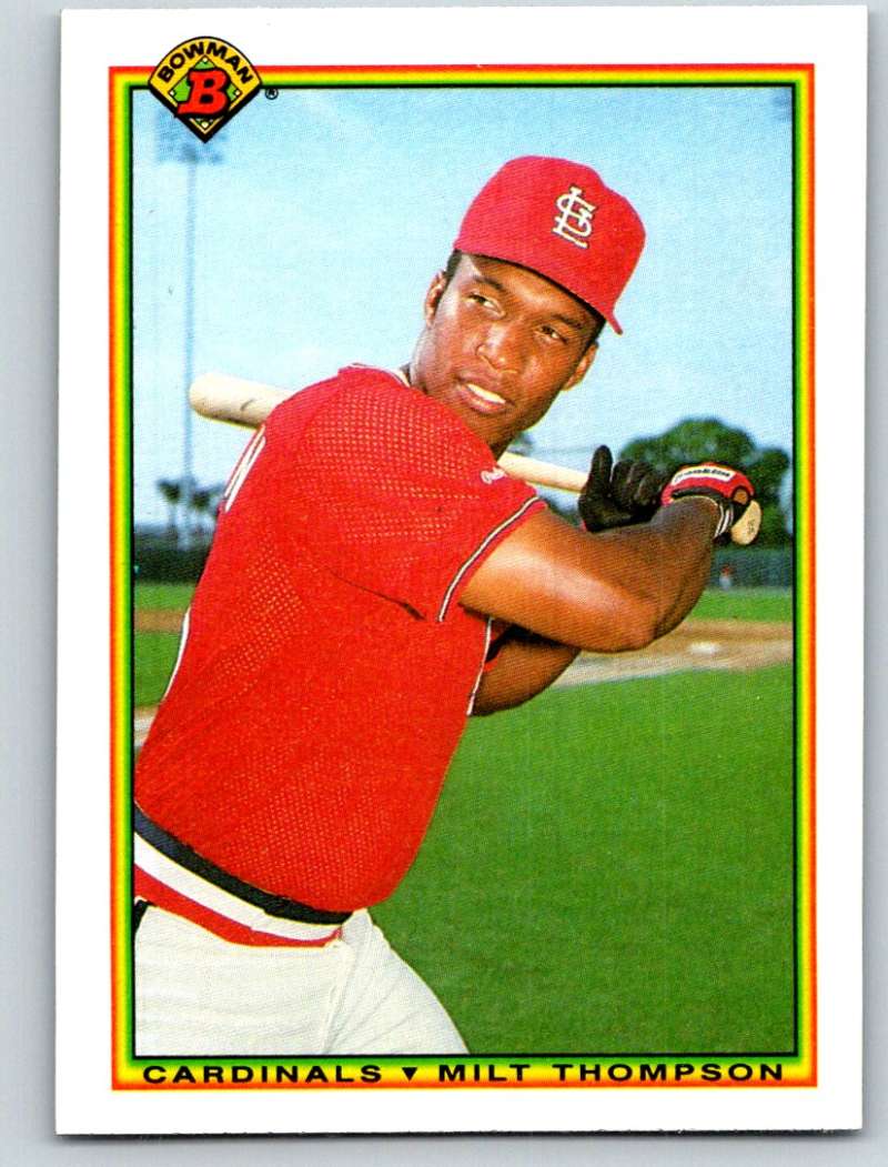 1990 Bowman #196 Milt Thompson Mint  Image 1