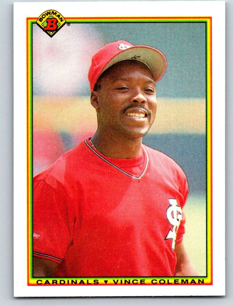 1990 Bowman #198 Vince Coleman Mint  Image 1