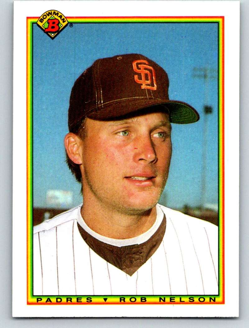 1990 Bowman #213 Rob Nelson Mint  Image 1