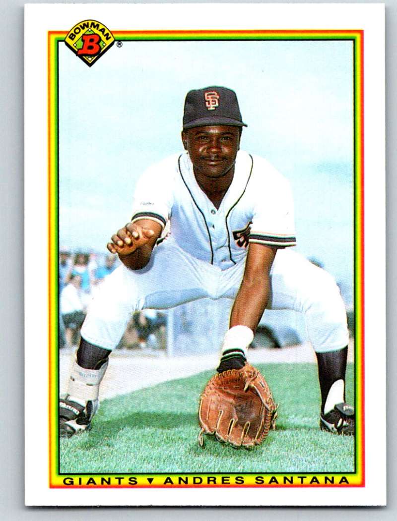 1990 Bowman #230 Andres Santana Mint RC Rookie Image 1