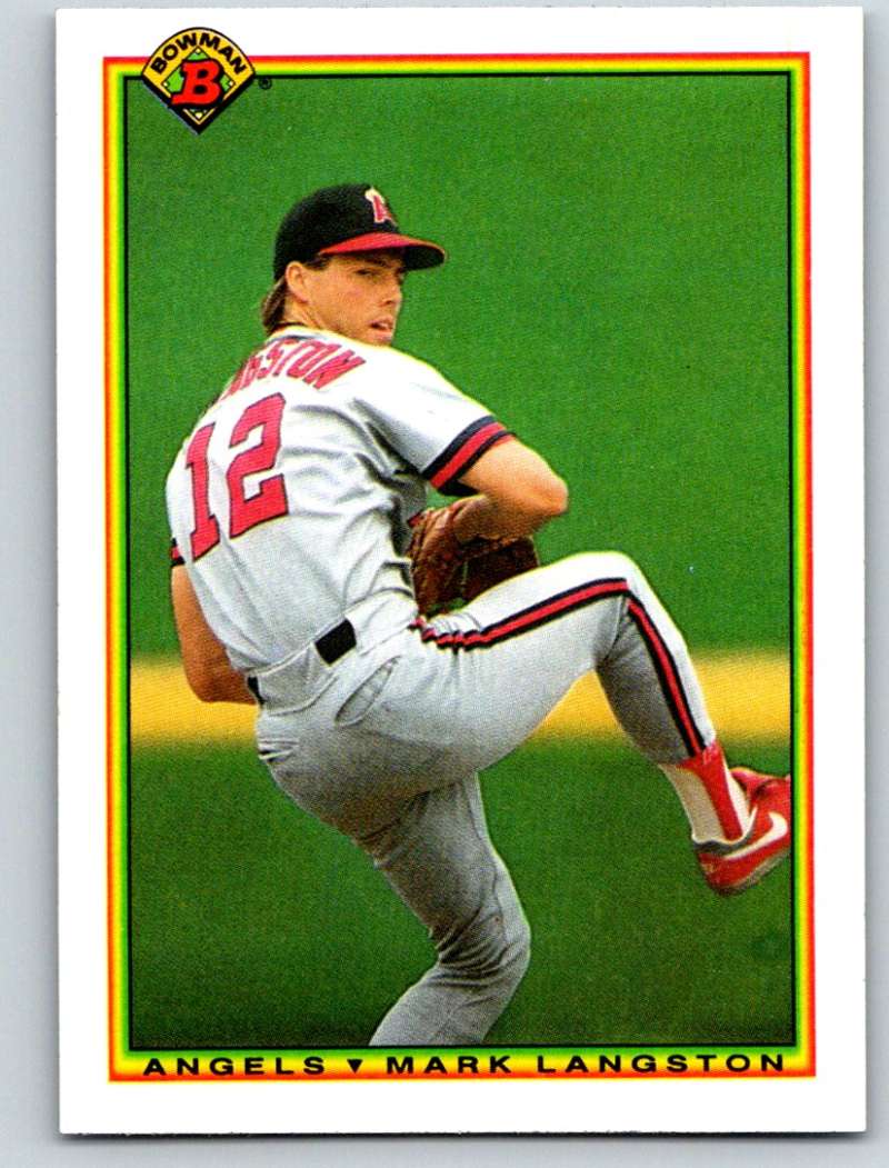 1990 Bowman #284 Mark Langston Mint  Image 1