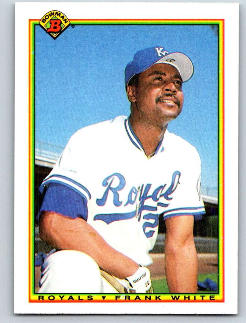 1990 Bowman #371 Frank White Mint  Image 1