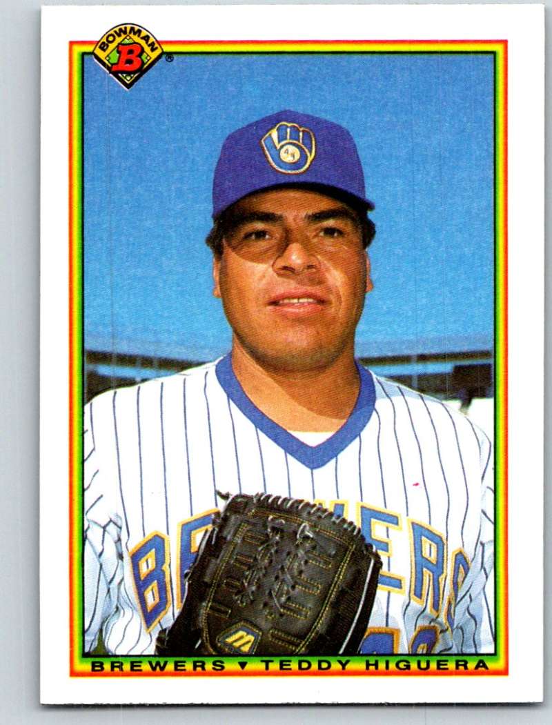 1990 Bowman #384 Teddy Higuera Mint  Image 1