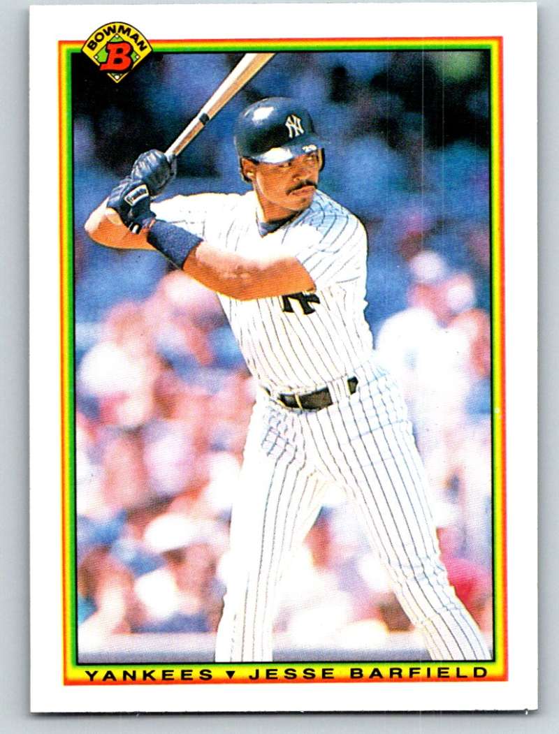 1990 Bowman #433 Jesse Barfield Mint  Image 1