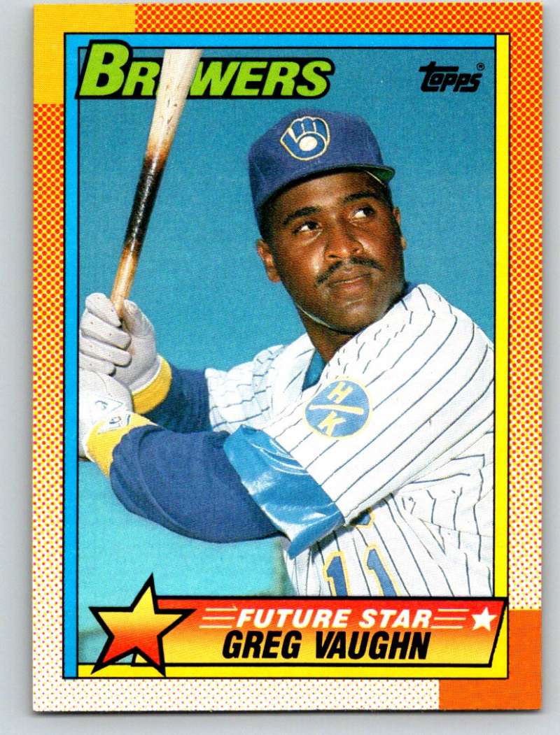 1990 Topps #57 Greg Vaughn Mint  Image 1