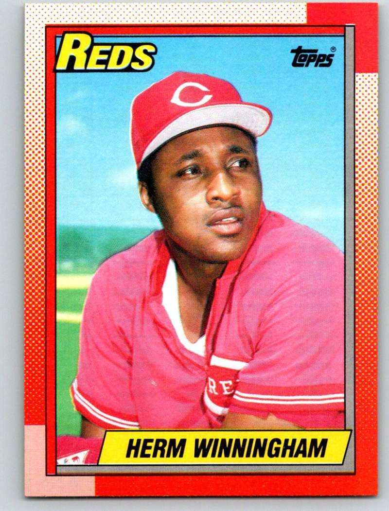 1990 Topps #94 Herm Winningham Mint  Image 1