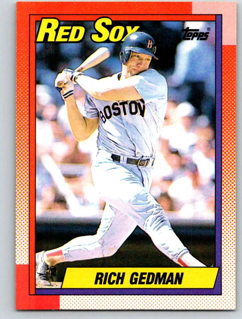 1990 Topps #123 Rich Gedman Mint  Image 1