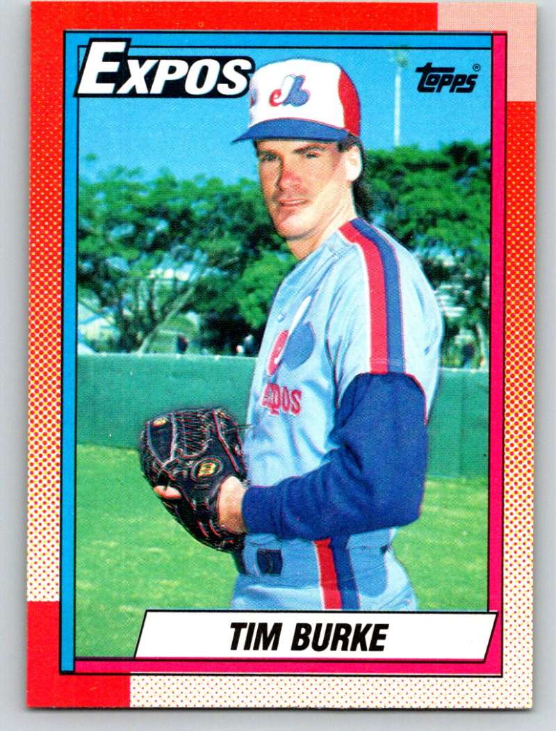 1990 Topps #195 Tim Burke Mint  Image 1