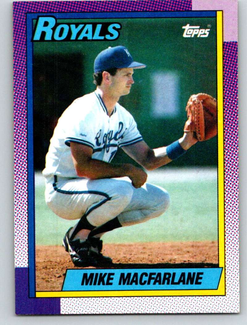 1990 Topps #202 Mike Macfarlane Mint  Image 1