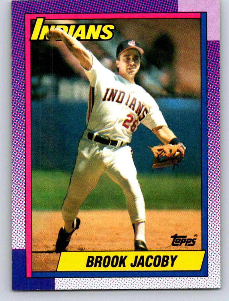 1990 Topps #208 Brook Jacoby Mint  Image 1