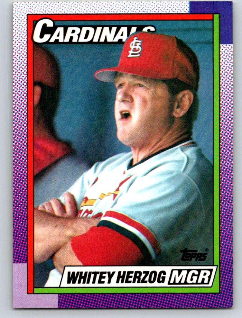 1990 Topps #261 Whitey Herzog MG Mint  Image 1