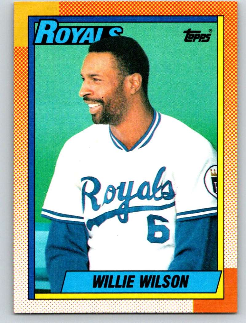 1990 Topps #323 Willie Wilson Mint  Image 1