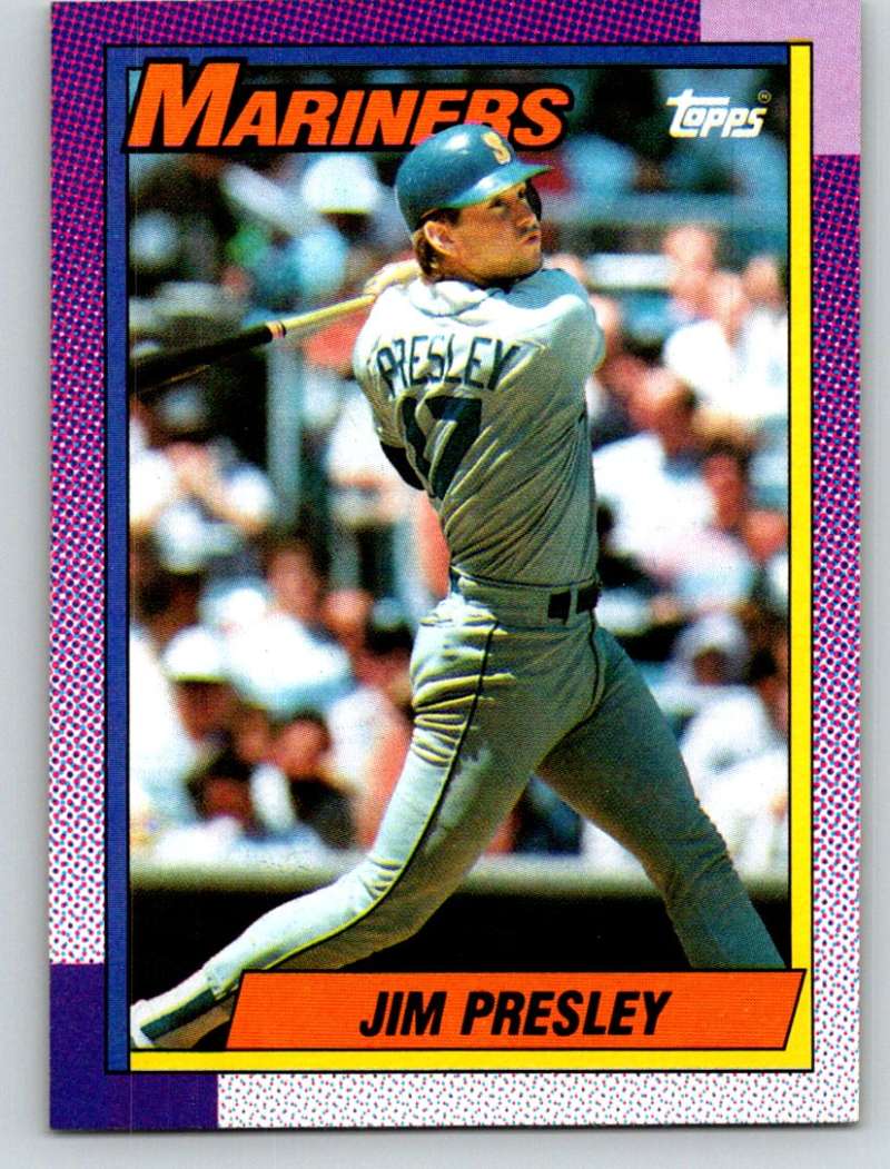 1990 Topps #346 Jim Presley Mint  Image 1