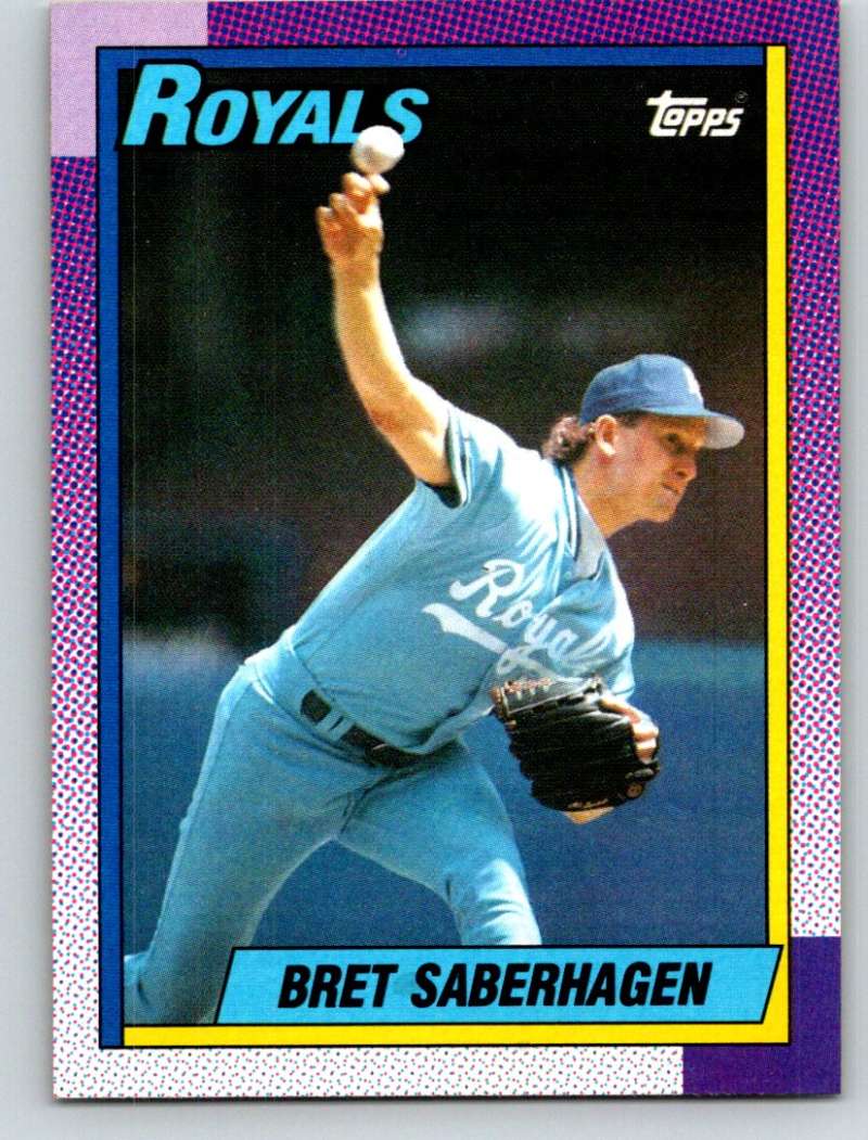 1990 Topps #350 Bret Saberhagen Mint  Image 1