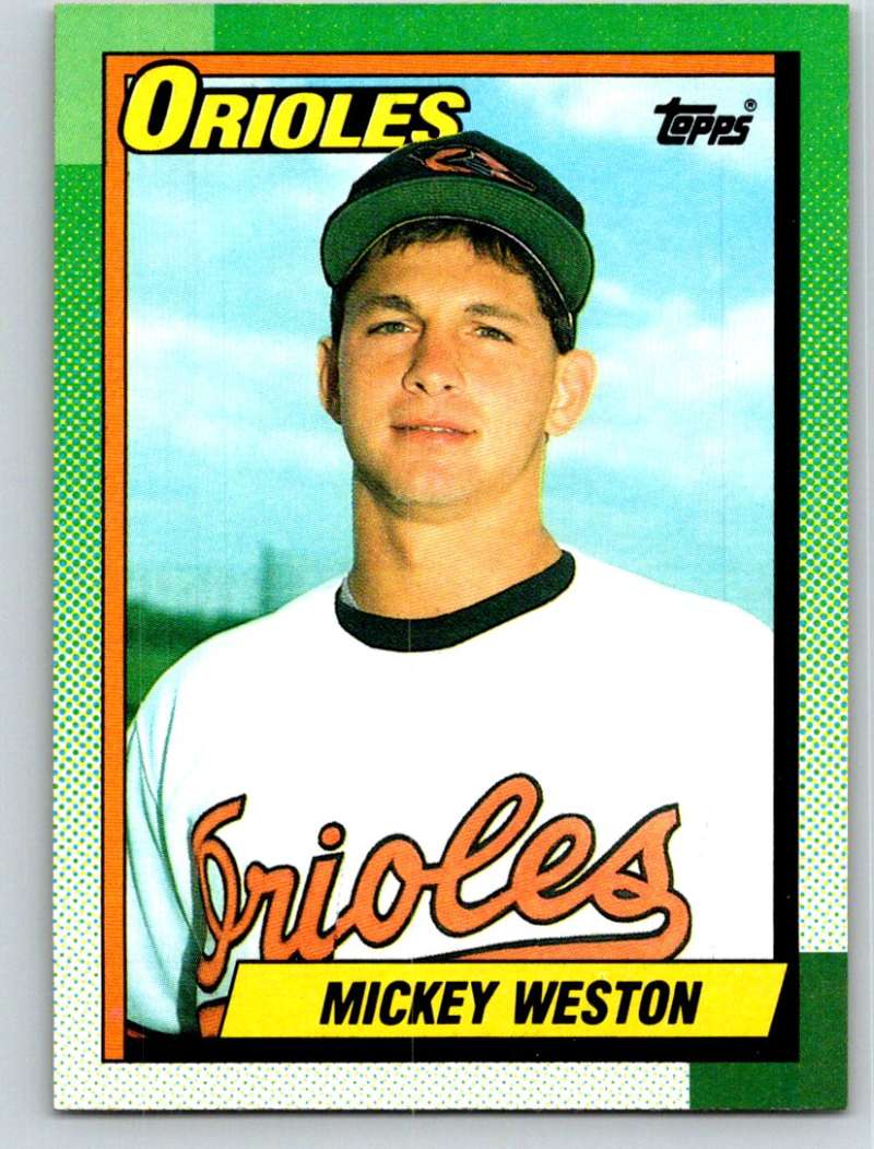 1990 Topps #377 Mickey Weston Mint RC Rookie Image 1
