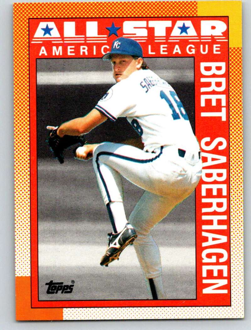 1990 Topps #393 Bret Saberhagen AS Mint  Image 1
