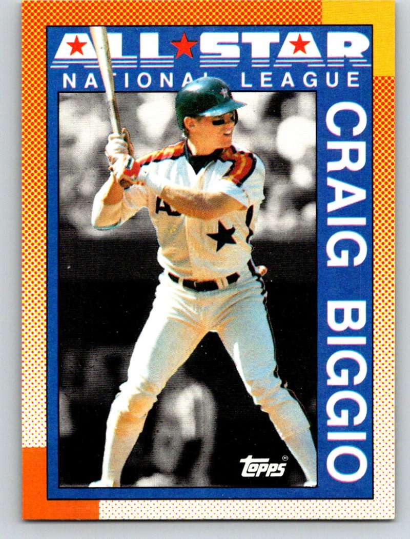 1990 Topps #404 Craig Biggio AS Mint  Image 1