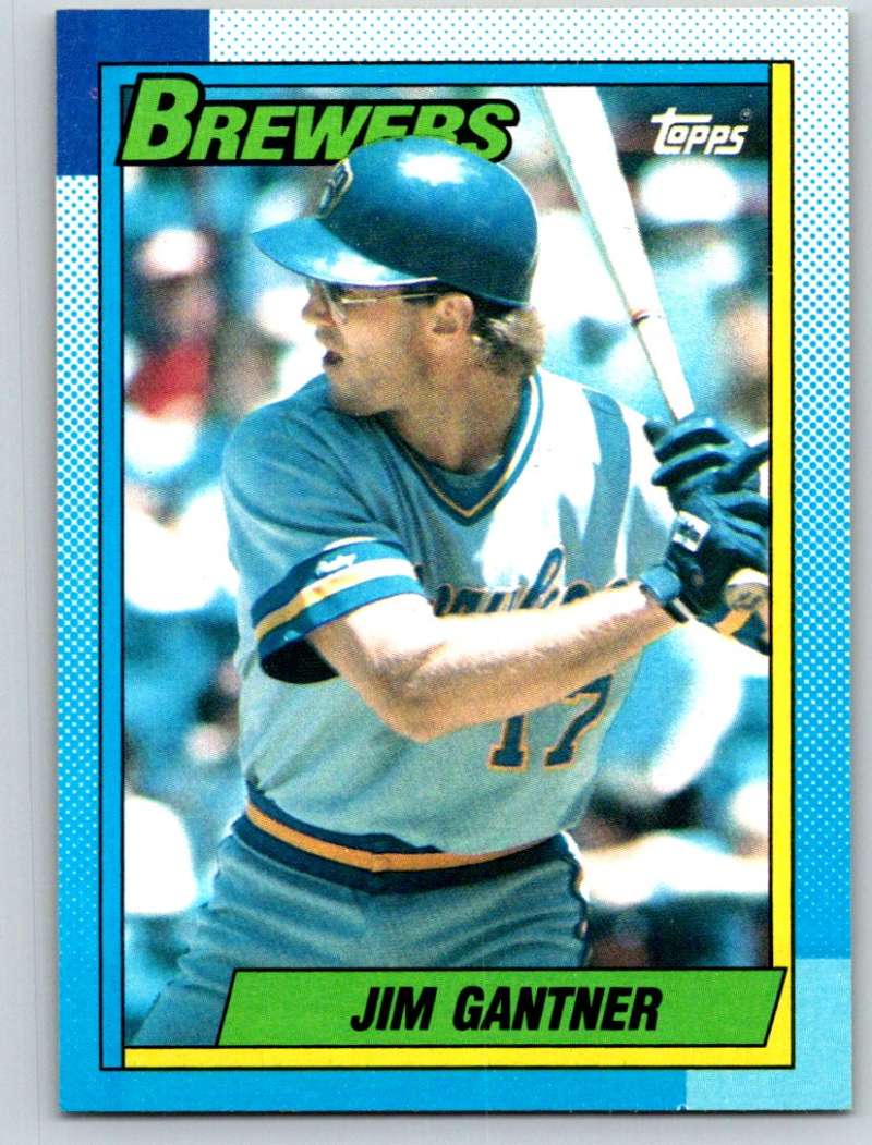 1990 Topps #417 Jim Gantner Mint  Image 1