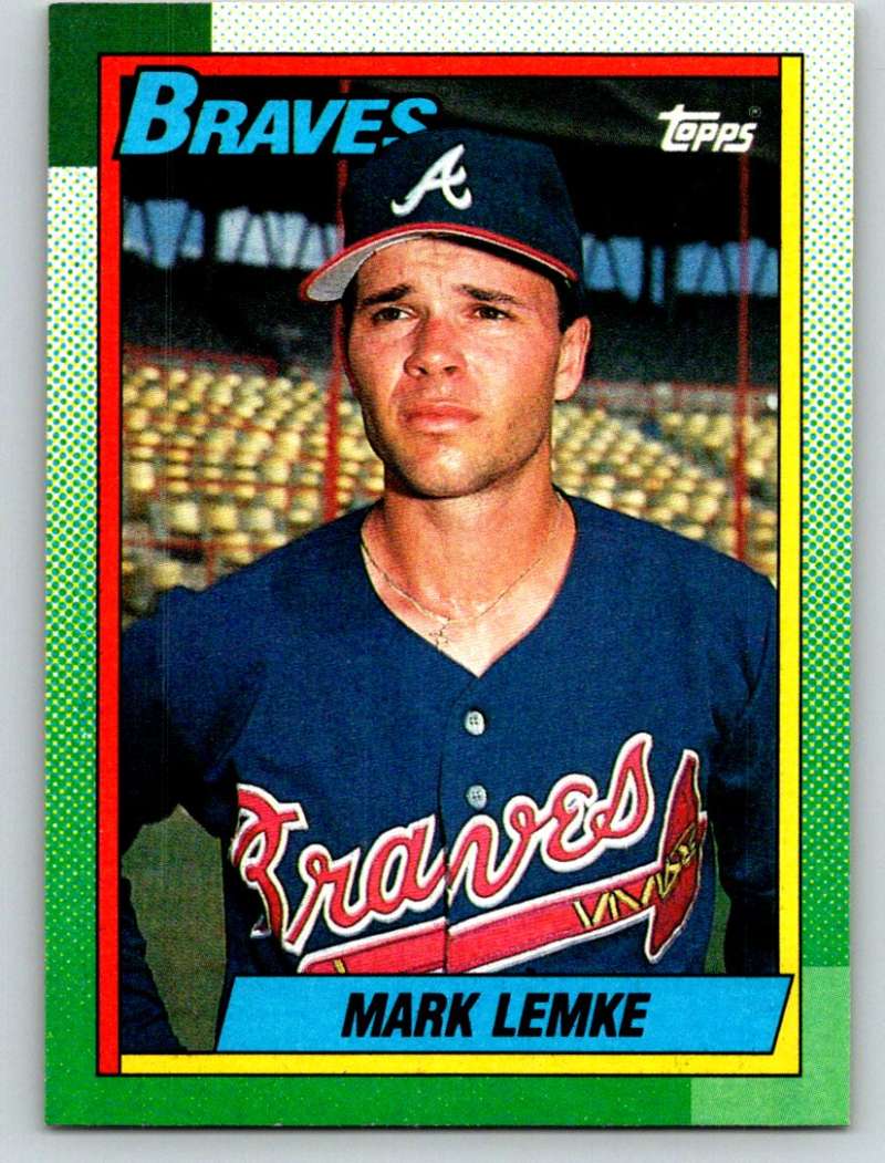 1990 Topps #451 Mark Lemke Mint  Image 1