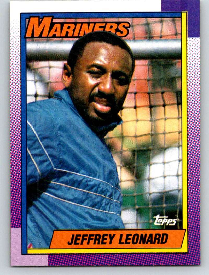 1990 Topps #455 Jeffrey Leonard Mint  Image 1
