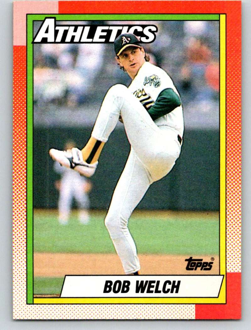 1990 Topps #475 Bob Welch Mint  Image 1