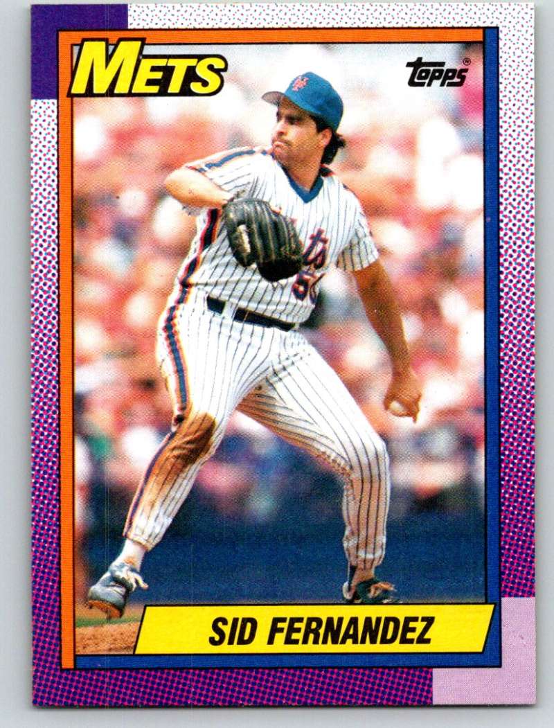 1990 Topps #480 Sid Fernandez Mint  Image 1