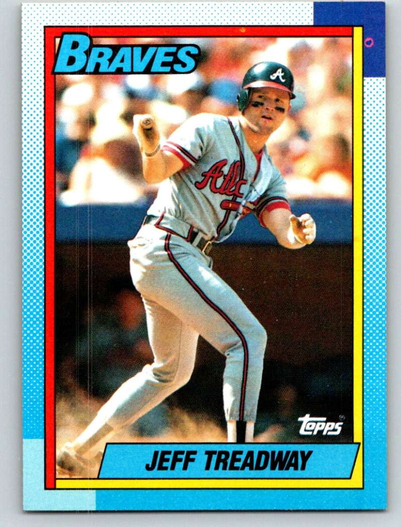 1990 Topps #486 Jeff Treadway Mint  Image 1