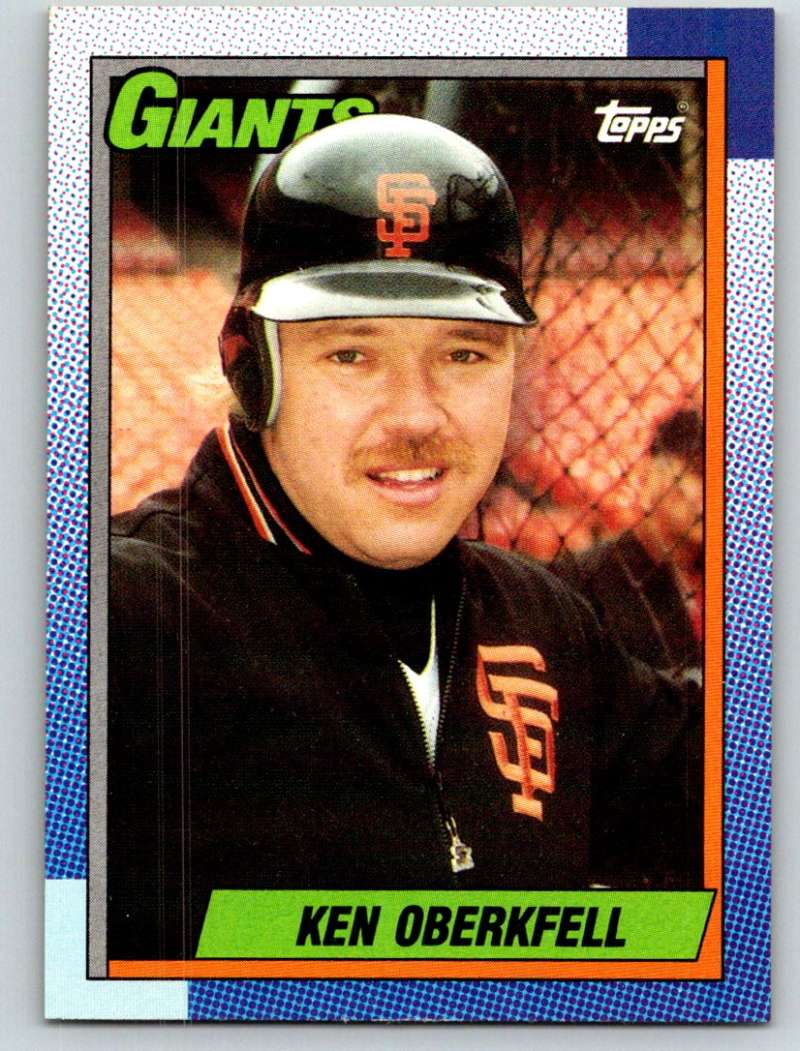 1990 Topps #488 Ken Oberkfell Mint  Image 1