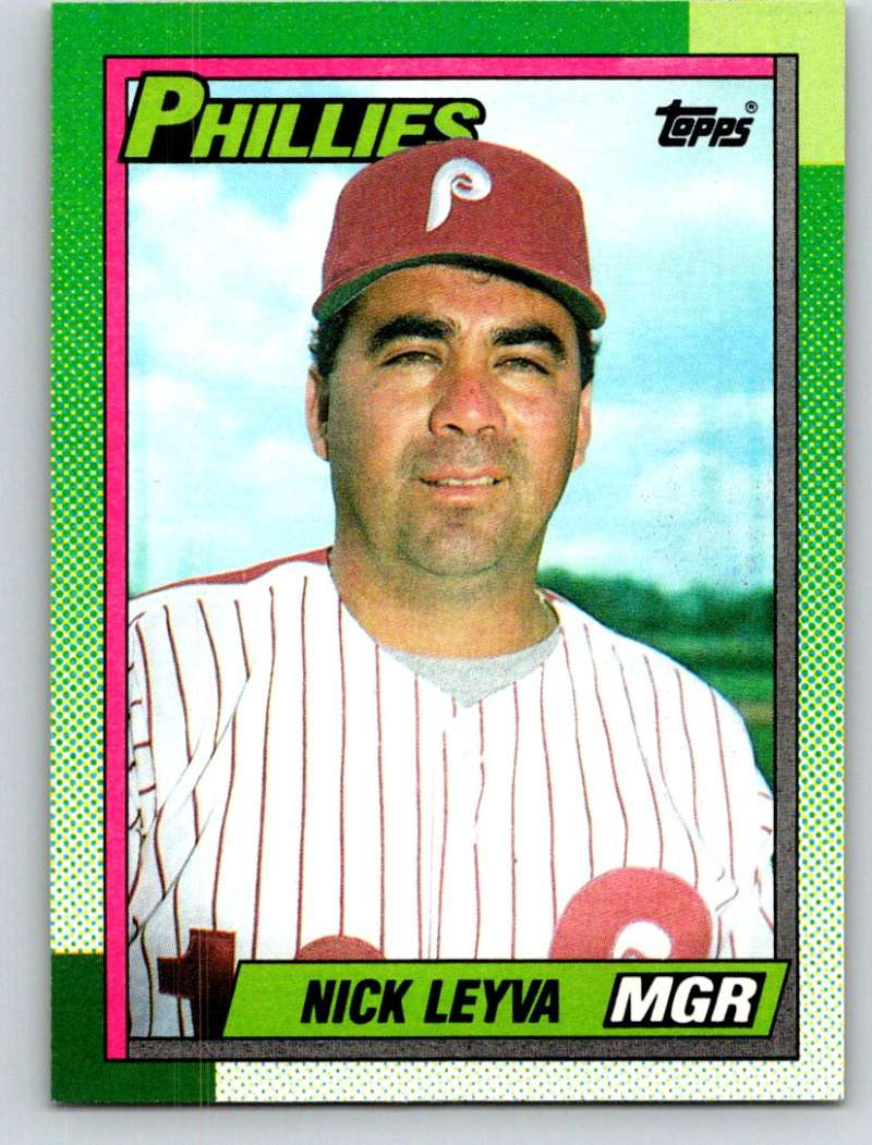 1990 Topps #489 Nick Leyva MG Mint  Image 1