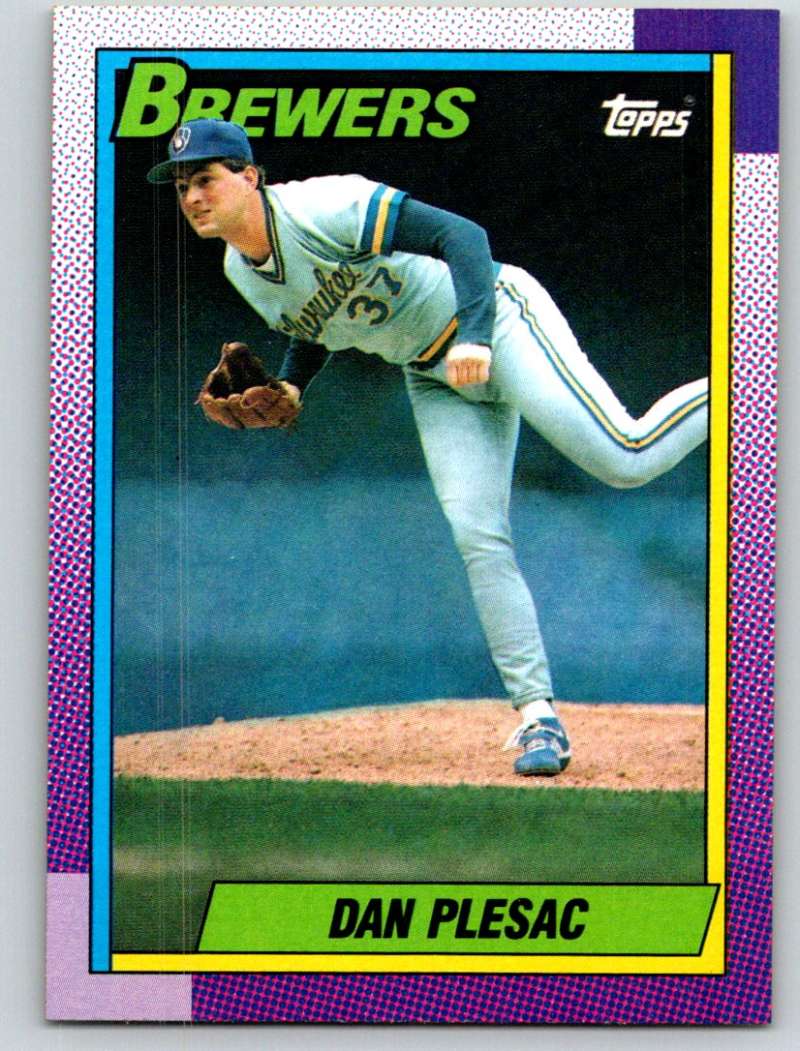 1990 Topps #490 Dan Plesac Mint  Image 1
